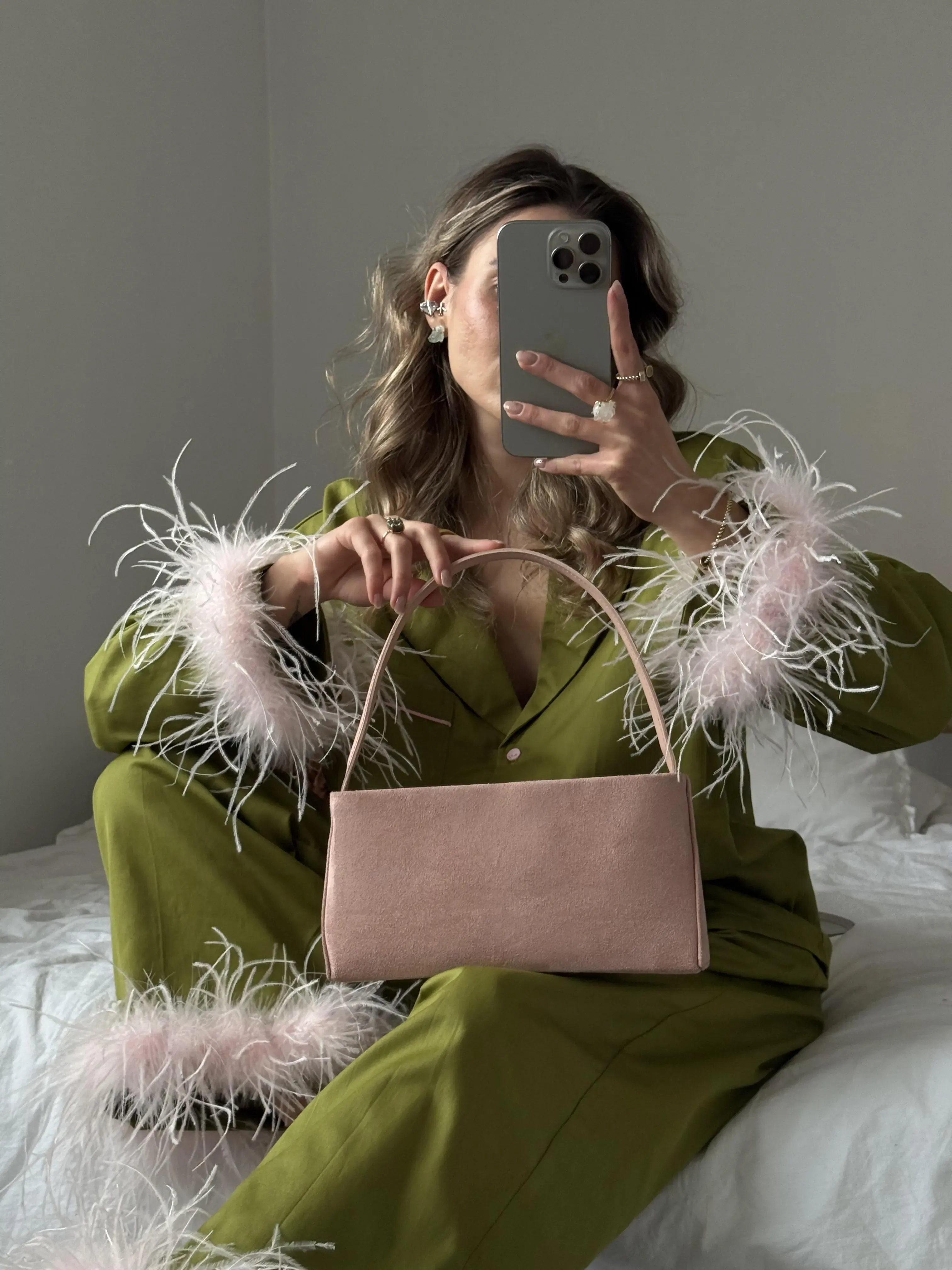 MUSE BAG SUEDE PINK